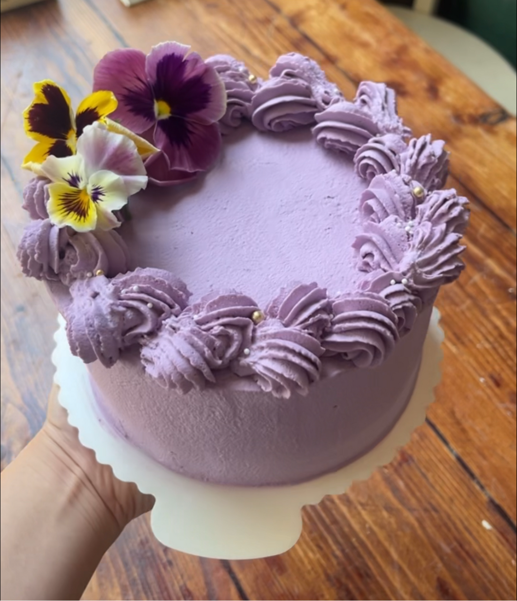 6 inch Ube& Flan