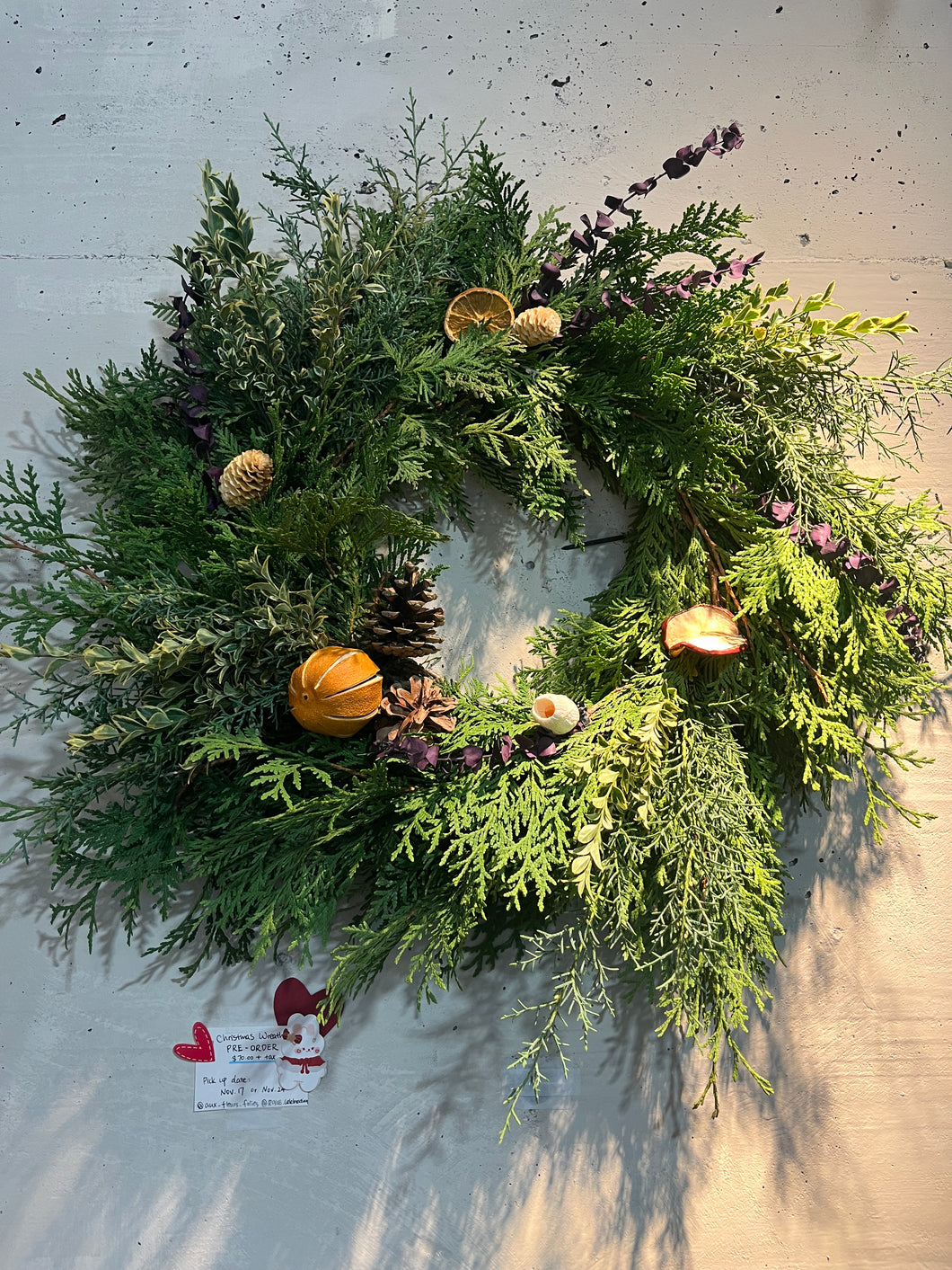 Christmas Wreath - Aux Fleurs Folies