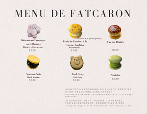 6 Fatcarons In A Box (Tax Free) - Please Select 6 Fatcarons For This Option