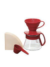 Load image into Gallery viewer, HARIO V60-01 Ceramic Dripper Set (Red)
